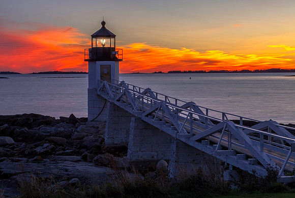 Marshall Point Fire, Port Clyde, Me