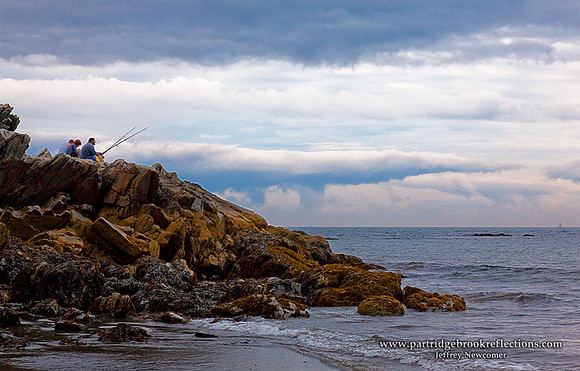 Rye Beach in the rain, Rye, New Hampshire