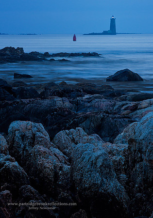 Whaleback Light, at Dawn, Odiorne Point State Park, Rye, New Ham
