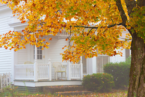 Autumn Porch, marlborough, New Hampshire