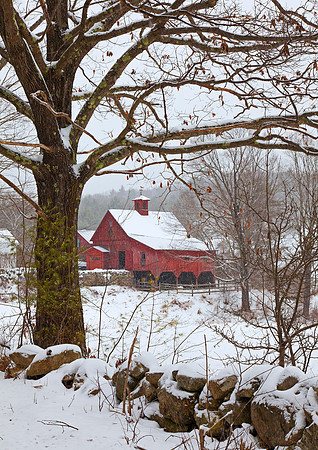 Red Barn winter, Keene, New Hampshire