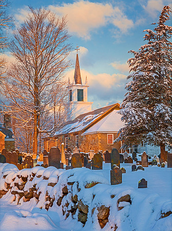 Town Hall Dawn, Cheterfield, NH