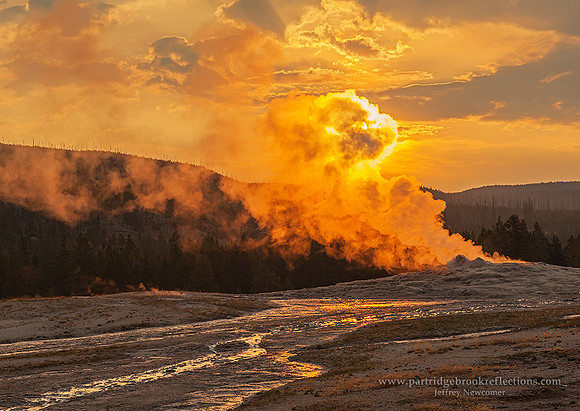 Faithful Run-Off, Yellowstone, Wy