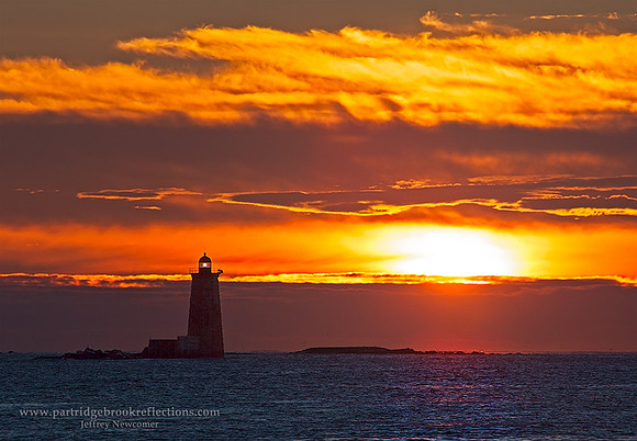 Quiet Dawn, Whaleback Light, Portsmouth, NH