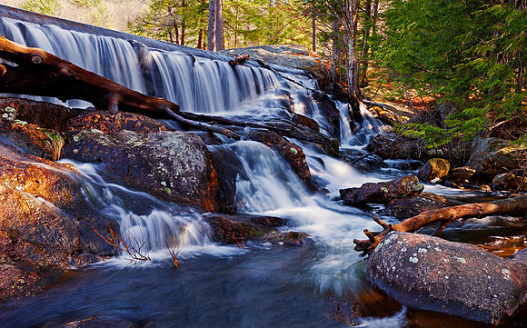 Waterfall from Sheomet Pond, Warwick State Park