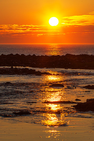 Sunrise Rye Beach, New Hampshire