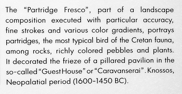 240913PartridgeFrescoHeraklionArchaeologicalMuseumCreteGrCard
