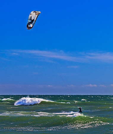 Sailboarding the breakers, Edgartown, Martha's Vineyard