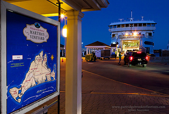 Ferry Map, Vineyard Haven, Martha's Vineyard