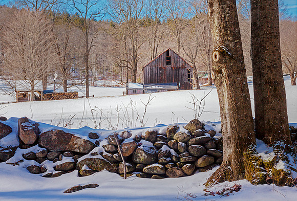 Winter Barn, Dummerston, Vermont
