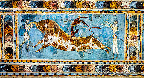 240913BullLeapingHeraklionArchaeologicalMuseumCreteGr