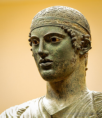 240908BronzeCharioteerHead470BCDelphiMuseumGr